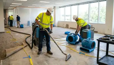 Commercial water damage restoration in Cedar Rapids, IA for flooded business property cleanup